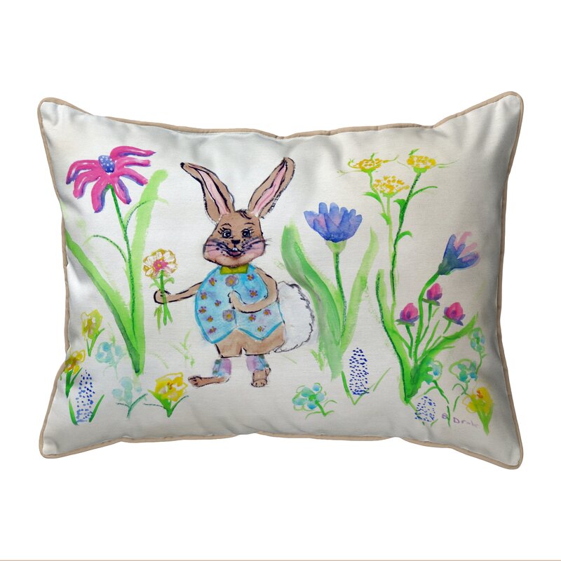 bunny lumbar pillow